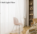 Pi Small Sheer Curtains 63 Inch Length,Light Filtering Airy Voile Curtain For Small Window/Kitchen 2 Panels (W52 X L63, Beige)