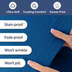 Extra Deep Pocket King Sheets - 4 Piece Breathable & Cooling Bed Sheets - Hotel Luxury Bed Sheet Set - Soft, Wrinkle Free & Comfy - Easily Fits Extra Deep Mattresses - Deep Pocket Royal Blue Sheets