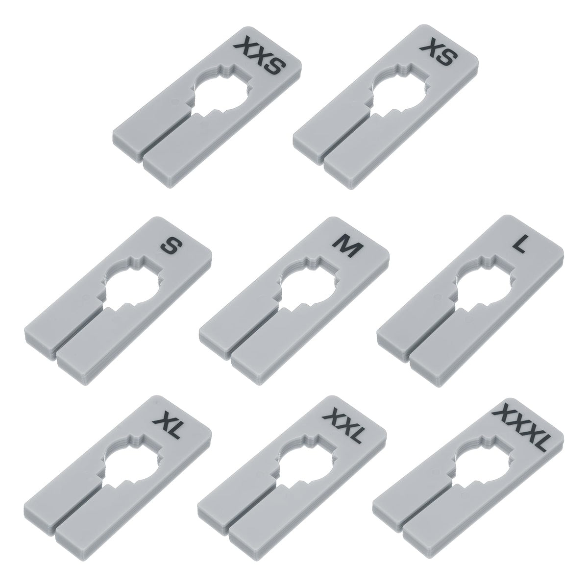 PATIKIL Clothes Dividers, 40 Pack, 8 Sizes, Grey Plastic, Closet Organizer