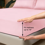 Mejoroom King Size Sheet Set - Soft Microfiber Bed Sheets,Deep Pocket Fitted Sheet, Soft, Breathable, Wrinkle & Fade Resistant -