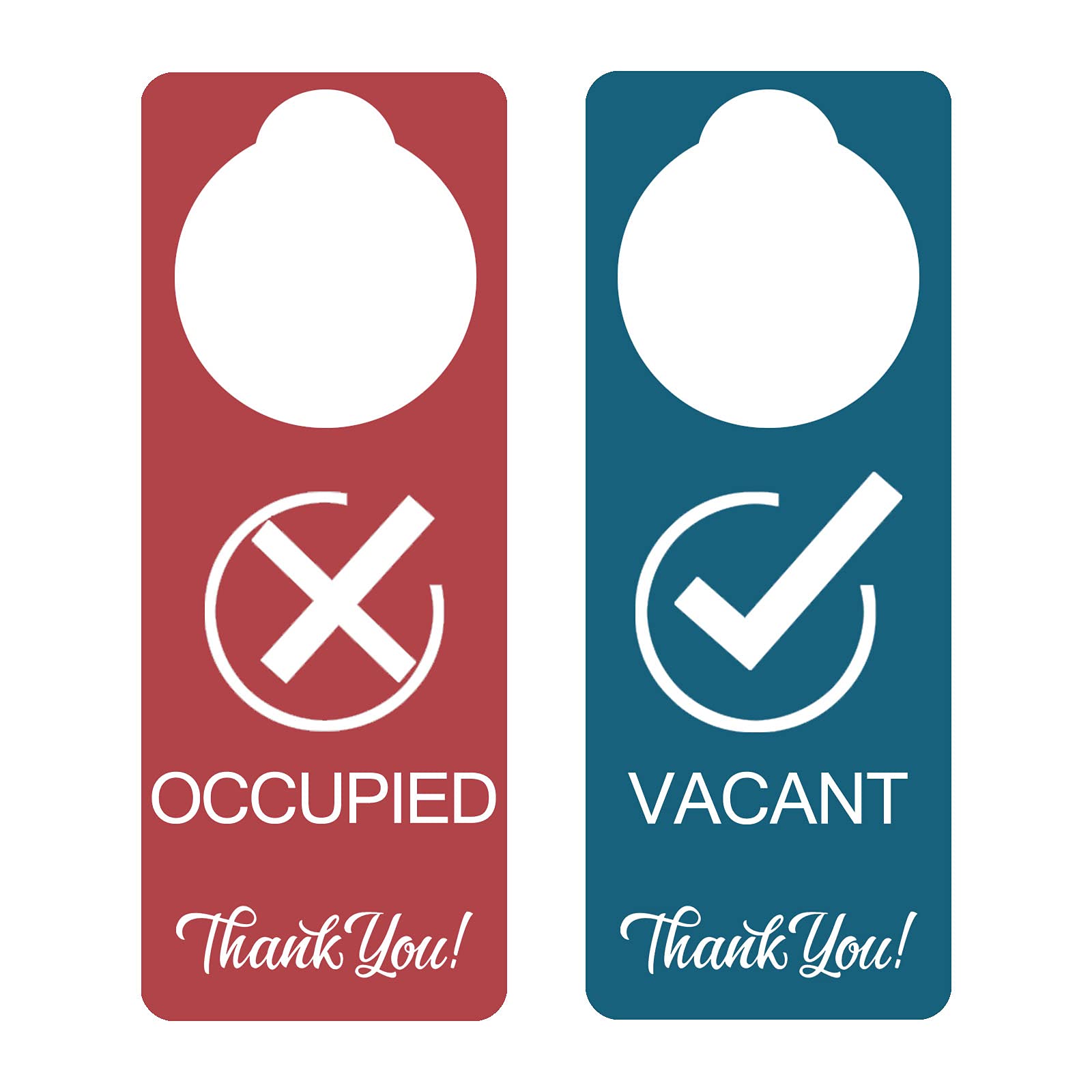 Vacant Occupied Sign, 2 Pack, Double Sided,Door Hanger Sign For Home Office Restroom Conference Hotels Hospital,Indicator Tells