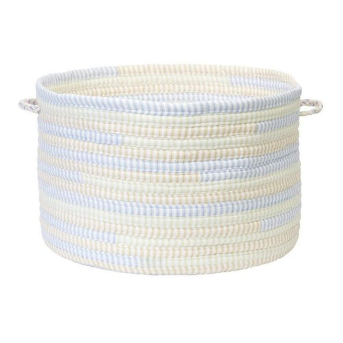 Colonial Mills Ticking Stripe- Starlight 18&quot;X12&quot; Utility Basket