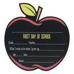 Canopy Street First & Last Day Of School Reusable Chalkboard Sign Photo Prop Set - Easy Clean Back To School And Last Day Sign -