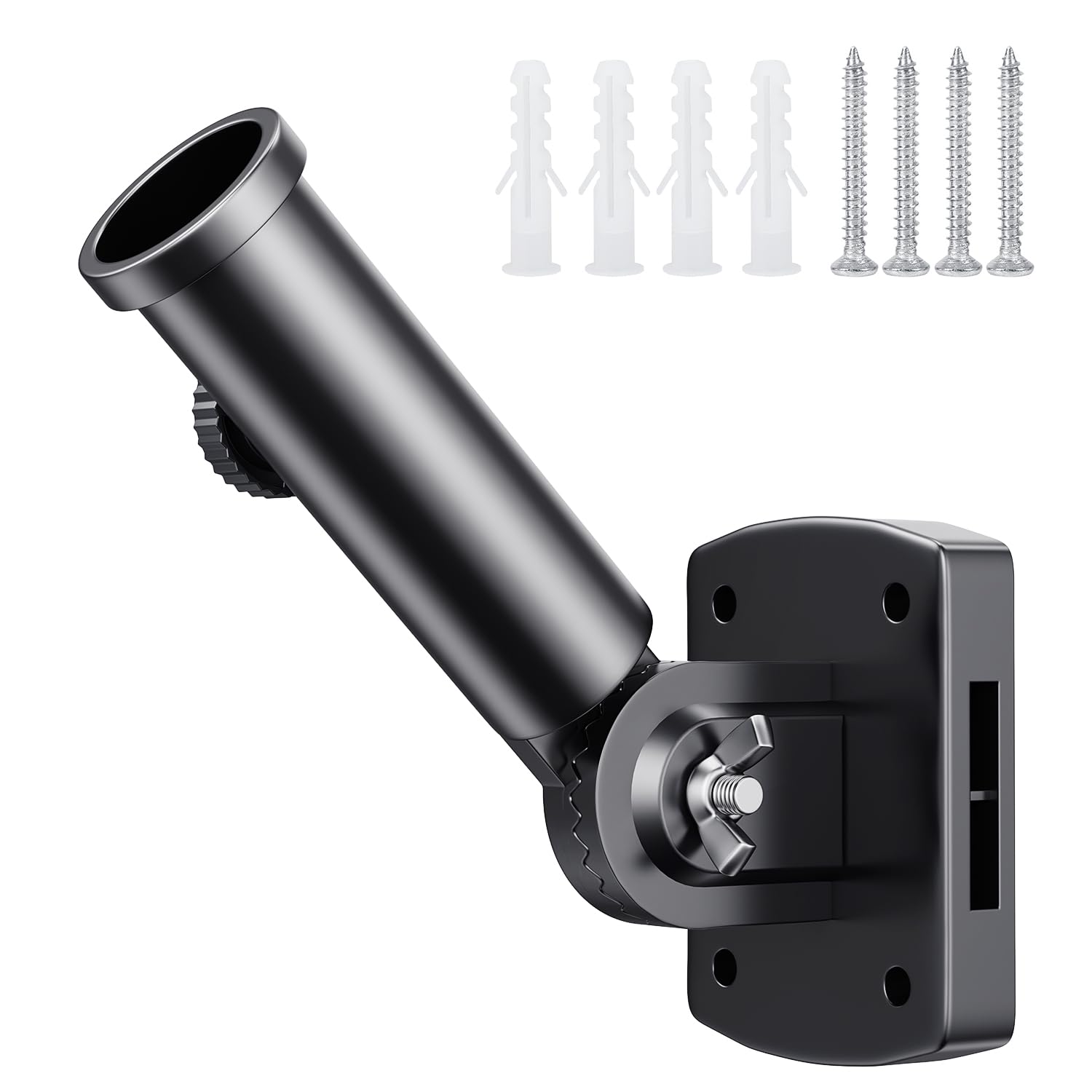 Hogardeck Flag Pole Holder Bracket, Multi-Position Mounting Bracket With Hardwares For Outside, Premium Aluminum Alloy Strong An