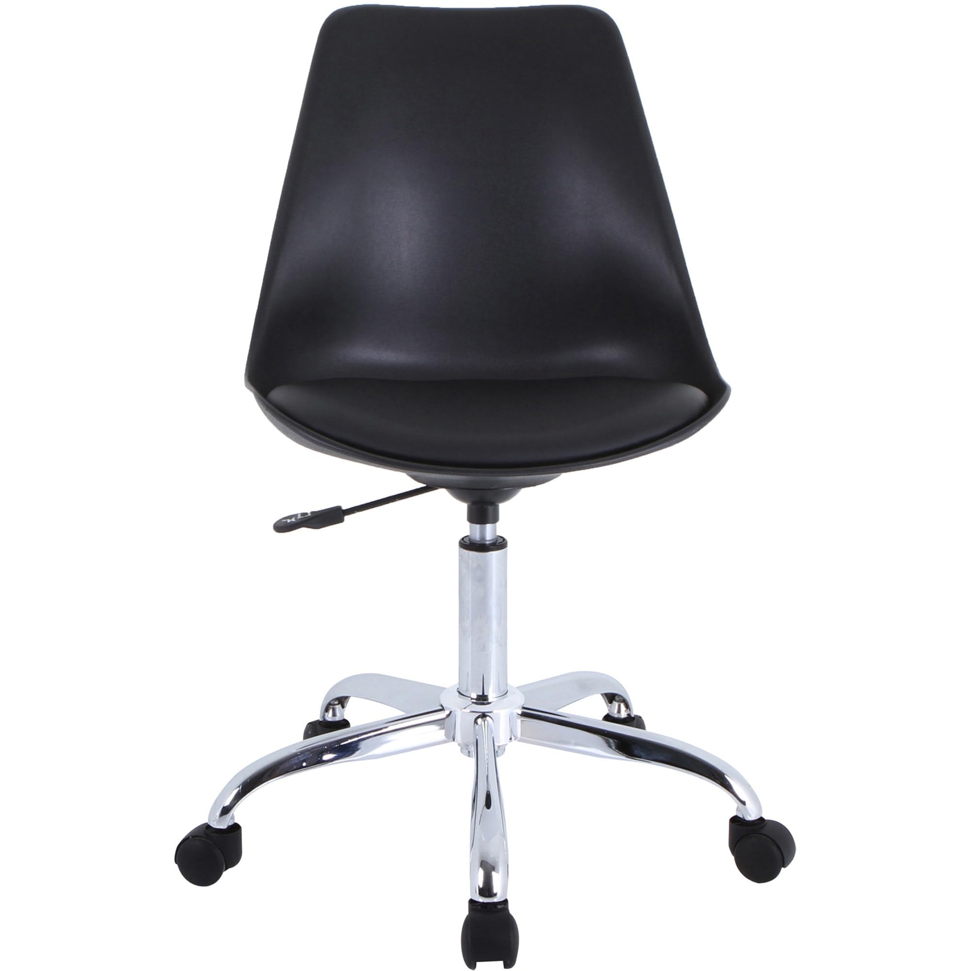 Lorell LYS Plastic Shell Task Chair, Black