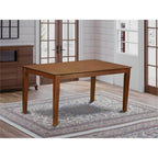 East West Furniture CAT-MAH-S Capri Kitchen Dining Table - a Rectangle Wooden Table Top with Sturdy Legs, 36x60 Inch, Mahogany
