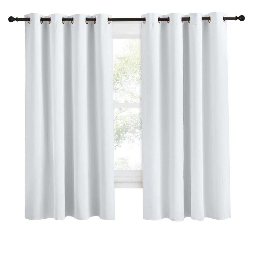 Nicetown Room Darkening Window Curtain Panel, 55X68 Inches, 1 Pack, Cloud Grey Color, Solid Thermal Insulated Blind Privacy Drape For Bedroom