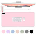 Konohan Heated Large Desk Mat Pu Leather Warm Mouse Pad With 5 Heating Levels & 4 Hour Auto Shut-Off, 31.5' X 13', Pink Color