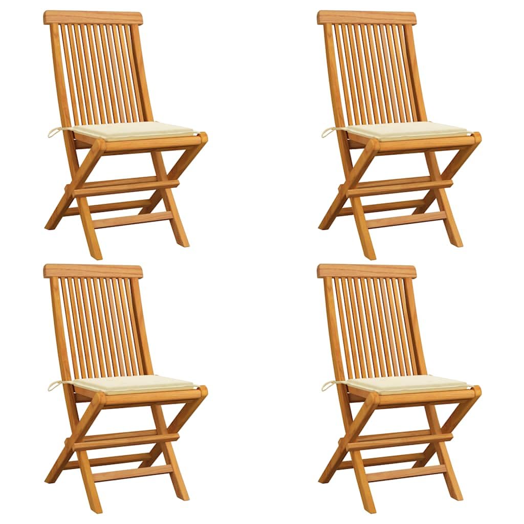 Solid Teak Wood Patio Chairs - Thumbnail 4