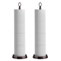 ROLABAM Toilet Paper Holder Stand, Free Standing Toilet Paper Storage for Bathroom, Weighted Base with Reserve for 4 Roll (2 Pac