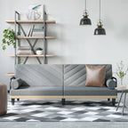 vidaXL Fabric Sleeper Sofas with Adjustable Backrest and Practical Pillows - Light Gray Sofa Bed with Sturdy Plywood Frame