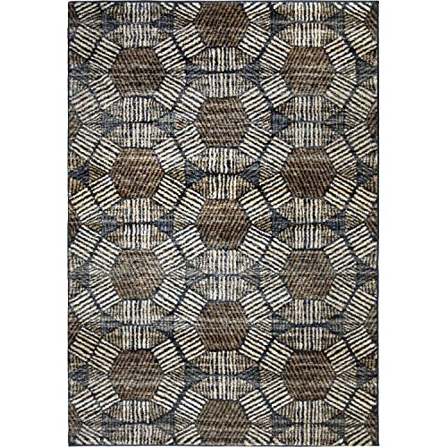 Orian Rugs Textured Penny Blue 7'8&quot;X10'10&quot;