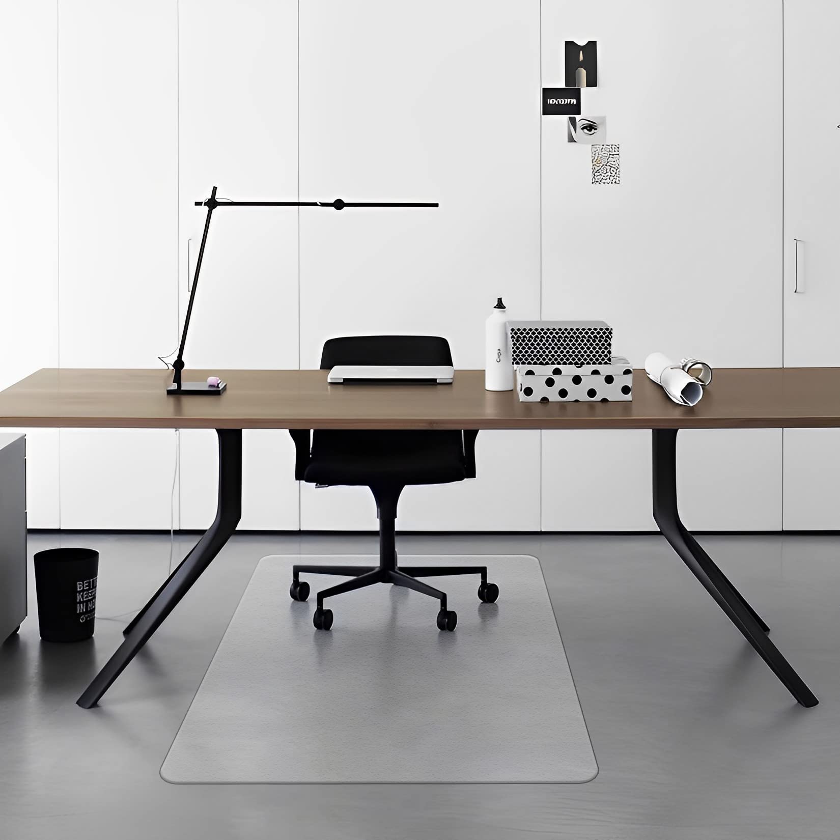 Naturehydro Large Office Chair Mat For Hardwood Floor - 53' X 45' Plastic Rolling Chair Mat For Hard Wood Tile Floor Protection, Bpa And Phthalates Free (Rectangle)