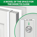 Booda Brand 14 Inches Over The Door Hooks, 4 Pack Widen Wreath Hangers Fit The 1-3/4'' & 1-3/8'' Door Widths, Z-Shaped Sturdy Do