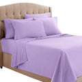 Clara Clark Twin Sheets, 5 Piece Set - Hotel Luxury Sheets For Twin Size Bed, Super Soft Bedding Sheets & Pillowcases, Twin Size Sheets, Lavender