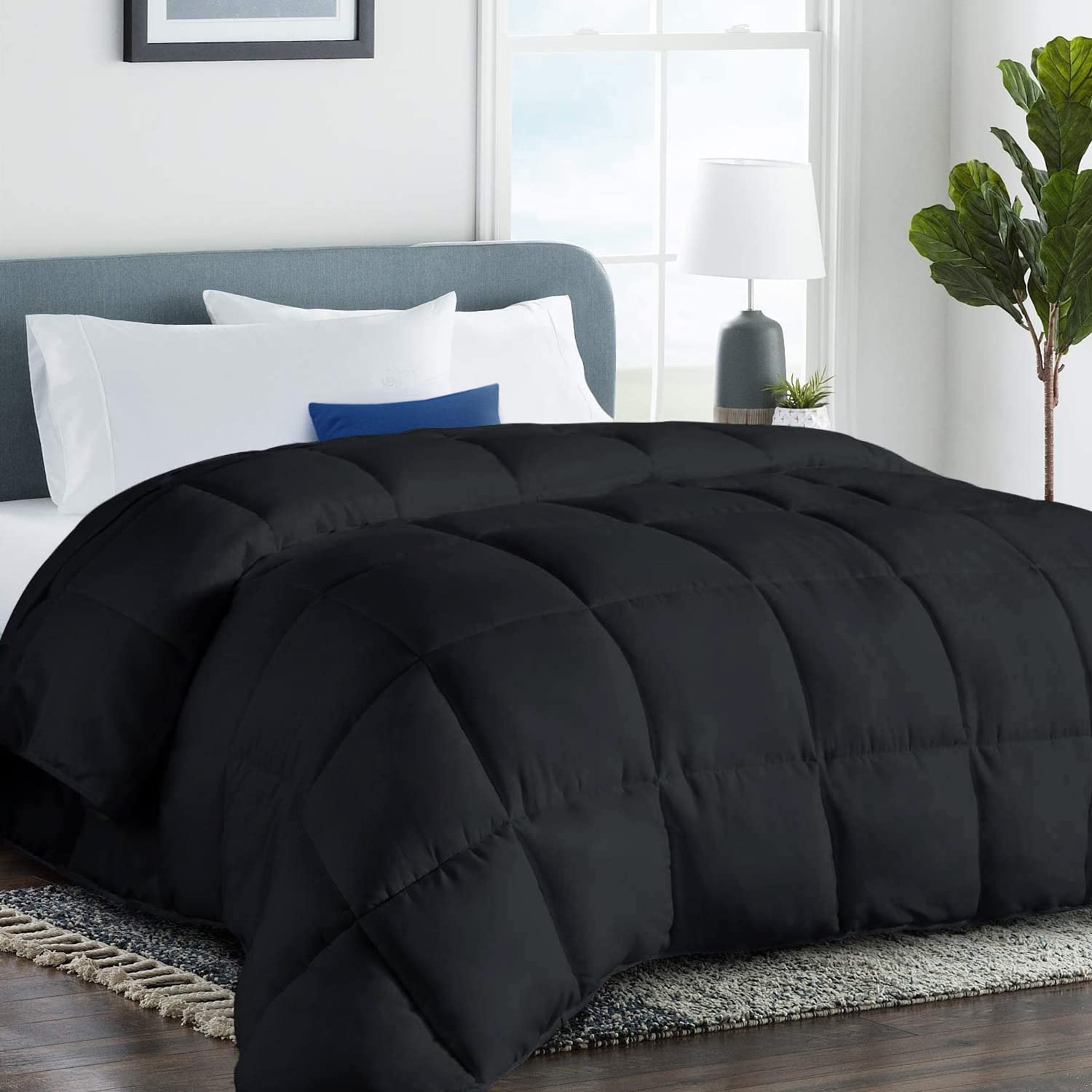 Cohome 2100 Series Queen Size Winter Down Alternative Comforter Quilted Duvet Insert With Corner Tabs - All Season Reversible Wa