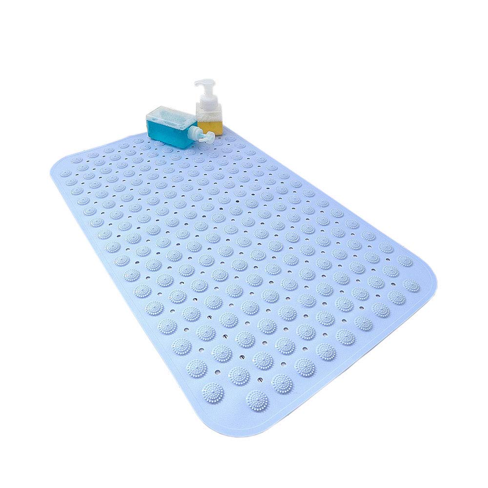 Swabs PVC Anti Slip Bath Mat with Suction Cup, Nonslip Extra Soft Eco Friendly Anti Bacterial PVC Bath Mat for Bathroom and Show