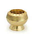 Brass Burner Emboss high Base net top 2.5' Hx2.75 D