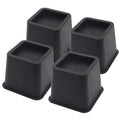 Hanihua 4 Pack Bed Risers 3 Inch Furniture Risers, Heavy Duty Bed Lifts Risers For Table, Sofa, Chair, Couch, Desk, Bed Frame Ri