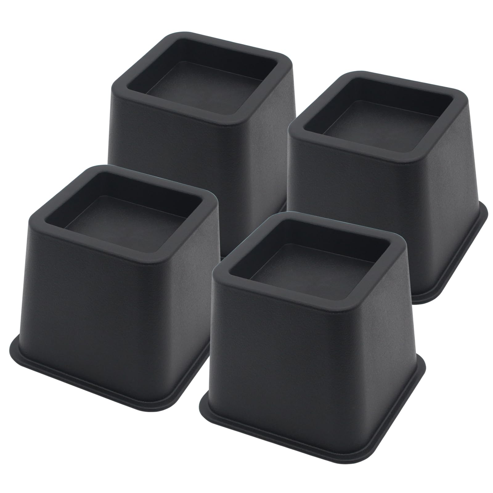 Hanihua 4 Pack Bed Risers 3 Inch Furniture Risers, Heavy Duty Bed Lifts Risers For Table, Sofa, Chair, Couch, Desk, Bed Frame Ri