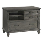 Intercon Foundry Home Office 42" Wide Lateral File Cabinet, Brushed Pewter