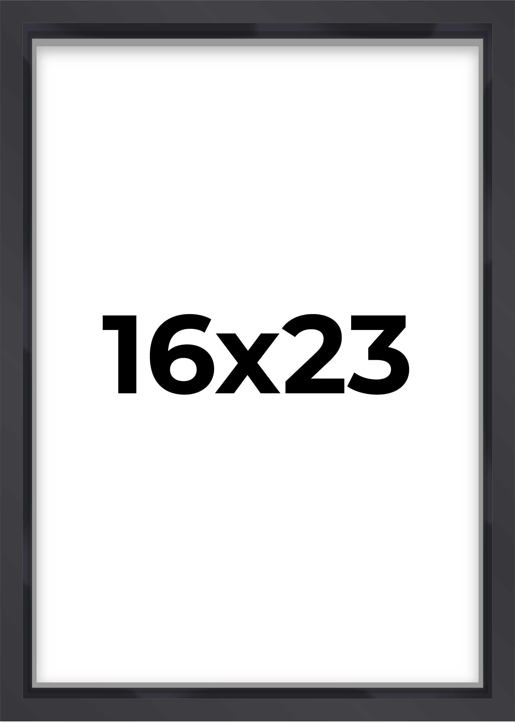 16x23 Shadow Box Frame Contemporary Black | 1'' Depth of Usable Space| Interior Size 16x23 or 23x16 Inches| UV Resistant Acrylic