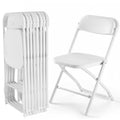DUMOS Folding Chairs Sets of 8, 330lbs Plastic Stackable Portable Patio Dining Sets, Fold Up for Indoor Outdoor, Camping, Garden
