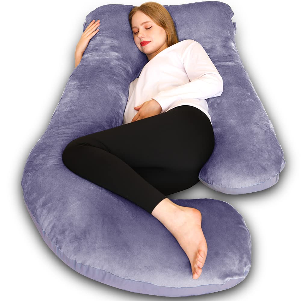 Chilling Home Pregnancy Pillows, U Shaped Full Body Maternity Pillow 58 Inch, Pregnant Women Must Haves Pregnancy Pillows For Sl