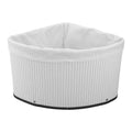 Cabilock Corner Storage Basket, FanShaped Decorative Organizer for Shelves
