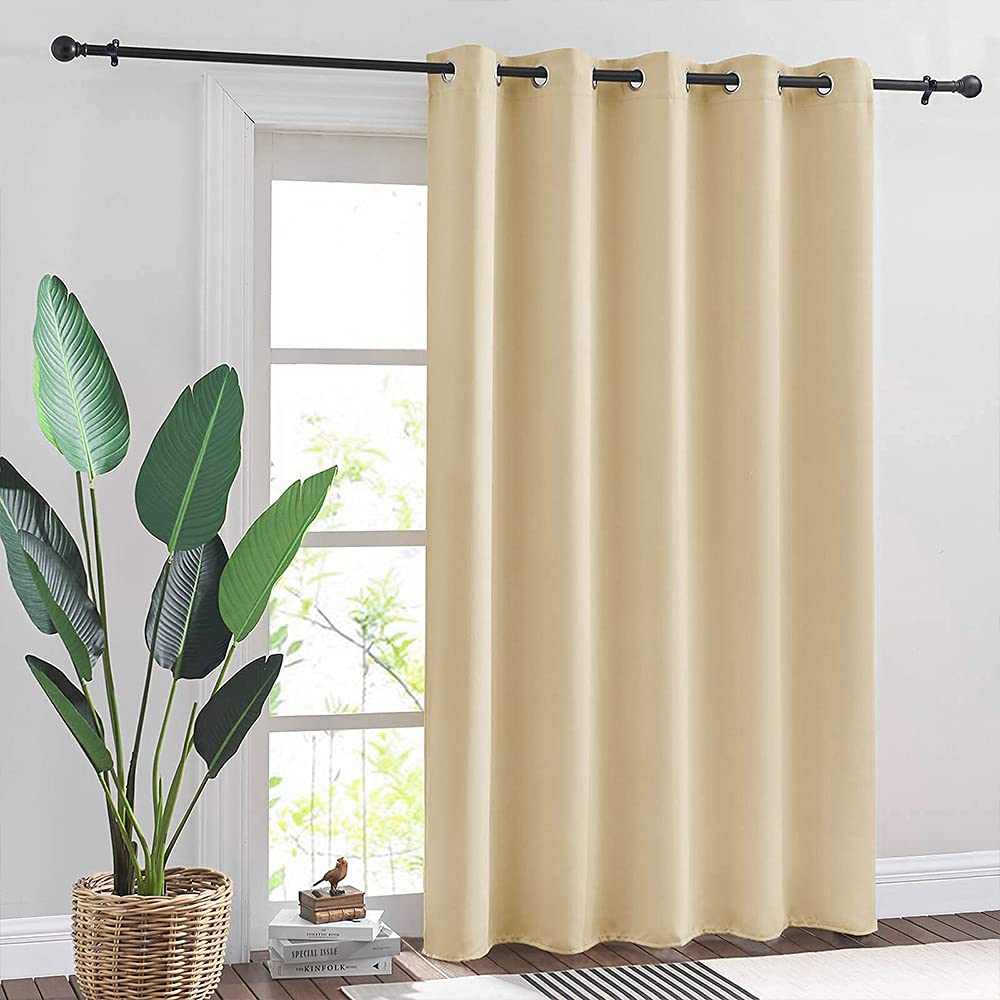 Ryb Home Room Divider Curtain - Privacy Room Darkening Insulating Vertical Blinds For Home Office Bathroom Basement Bedroom Back