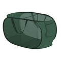ZOOMELLA Foldable Laundry Basket Mesh Dirty Clothes Hamper for Dorm Bedroom Underwear 2 Grids Green|Hampers|Home & Garden