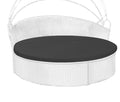 FSJITF Outdoor Sunproof Waterproof Round Bed Cover, Replacement Patio Furniture Daybed Cushion Cover, Cover ONLY (Charcoal Gray,