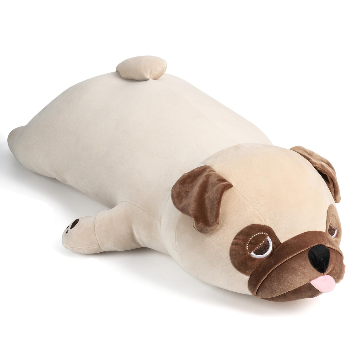 ZPIUU Weighted Pug Stuffed Animals, 20' 3 Lbs Big and Cute Pug Stuffed Animal, French Bulldog Weighted Plush Pillow Toys, Gift 