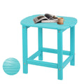 Plawdlik Adirondack Side Table,HDPE Weather Resistant,Wooden Textured for Adirondack Chairs,Patio,Garden, Porch, Backyard Use, C