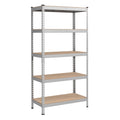 SONGMICS 5-Tier Storage Shelves, Garage Storage, Boltless Assembly, Adjustable Shelving Unit, 17.7 x 35.4 x 70.9 Inches, Load 19
