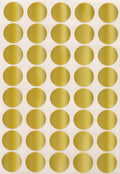 Royal Green Gold Sealing Sticker Round 3/4' Inch - 19Mm 1.9Cm Holiday Envelope Seals - 600 Pack