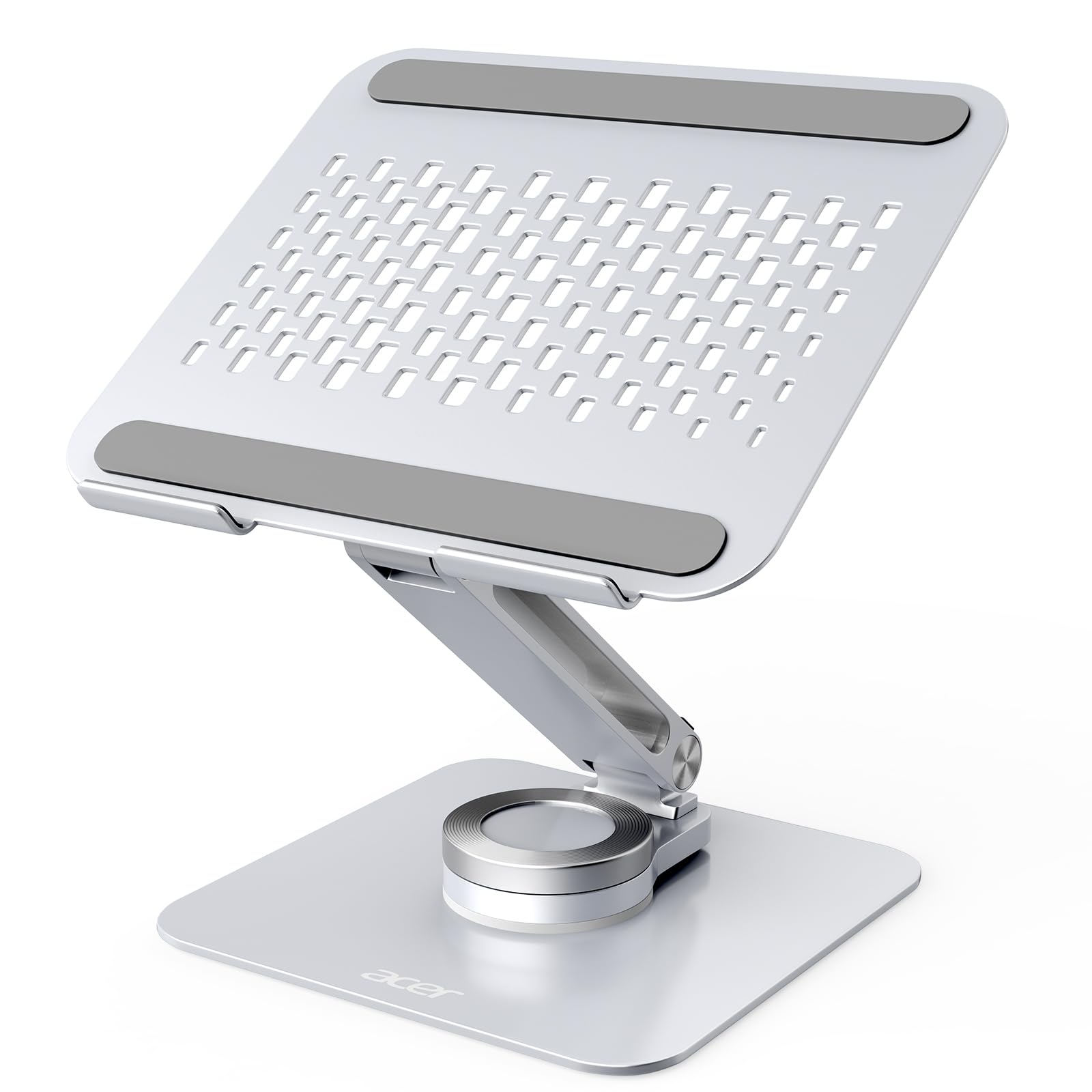 acer Laptop Stand for Desk - with 360 Swivel Base, Rotating Laptop Riser for Desk, Adjustable Computer Stand for Laptops, Ergono
