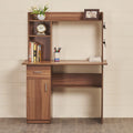 Home Centre Quadro Nxt Study Engineered Wood Desk With Flap  Walnut Finish