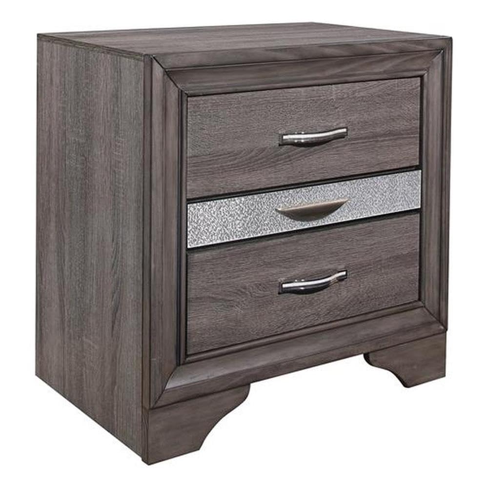 Global Furniture Usa Seville Nightstand In Gray Nighstand