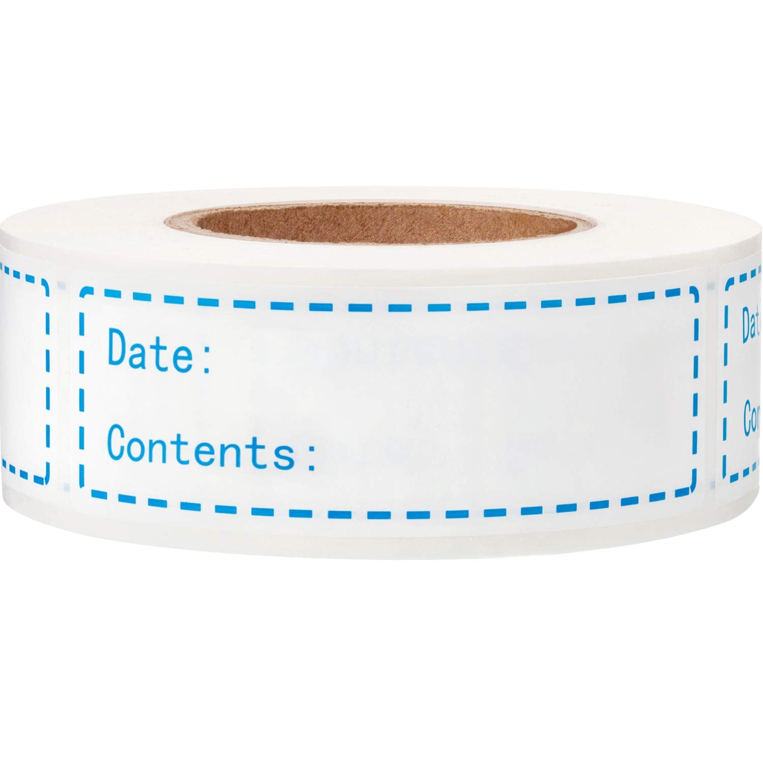 Removable Freezer Labels 1 X 3 Inch Food Storage Stickers Refrigerator Freezer Paper Labels (Blue)