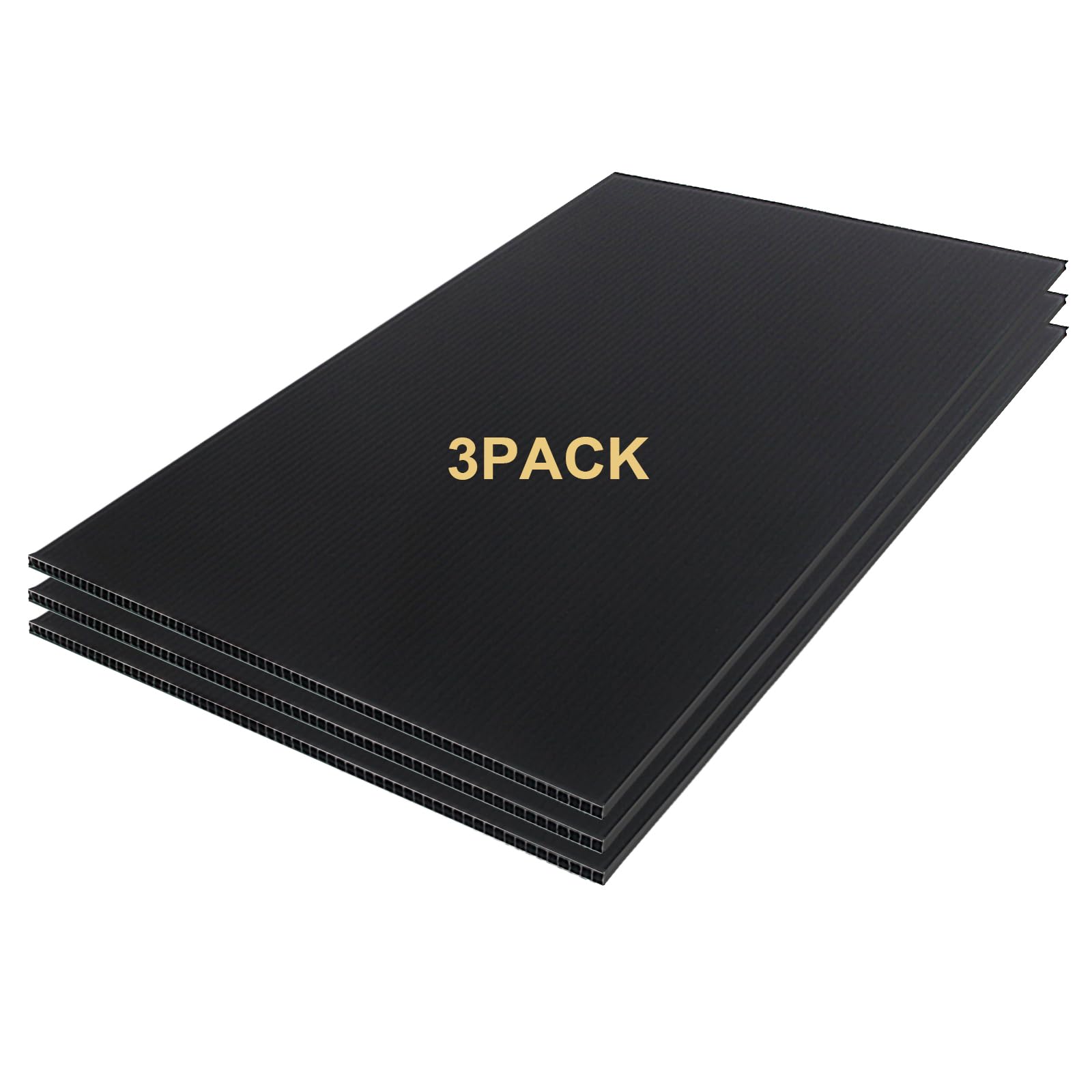 Ydisplay 3Pack Poster Board 24  36 Corrugated Plastic Board 3/16 Inches Thick Blank Board For School Projects,Craft,Art & Displa