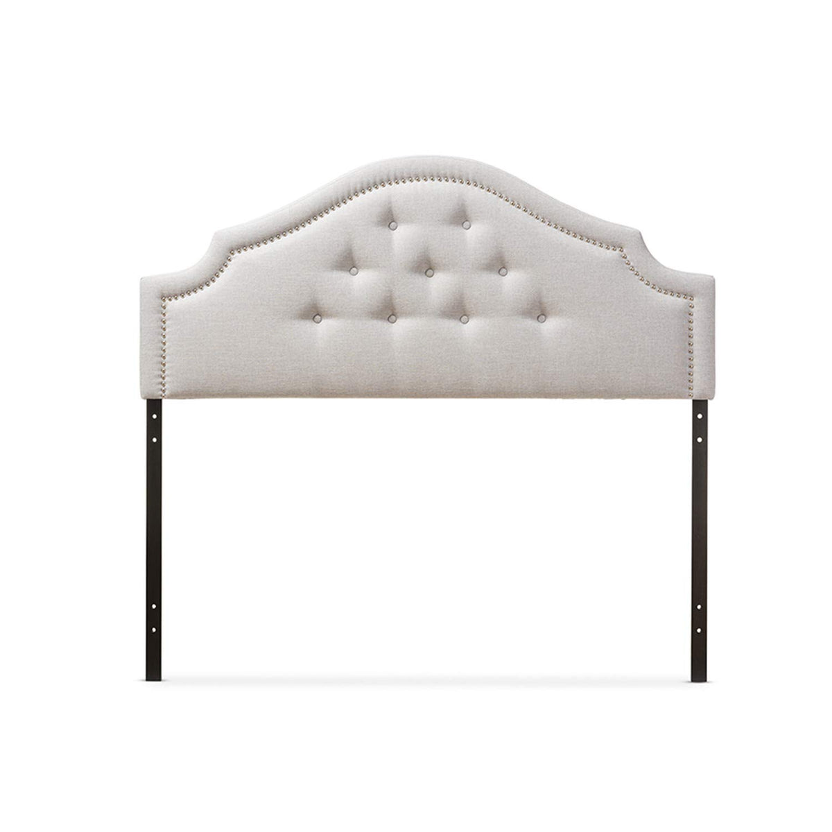 Baxton Studio Cora Modern Upholstered Headboard Beige/Queen