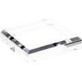 Plymor Clear Acrylic Square Beveled Display Base, 3'' W x 3'' D x 0.75'' H, Pack of 6