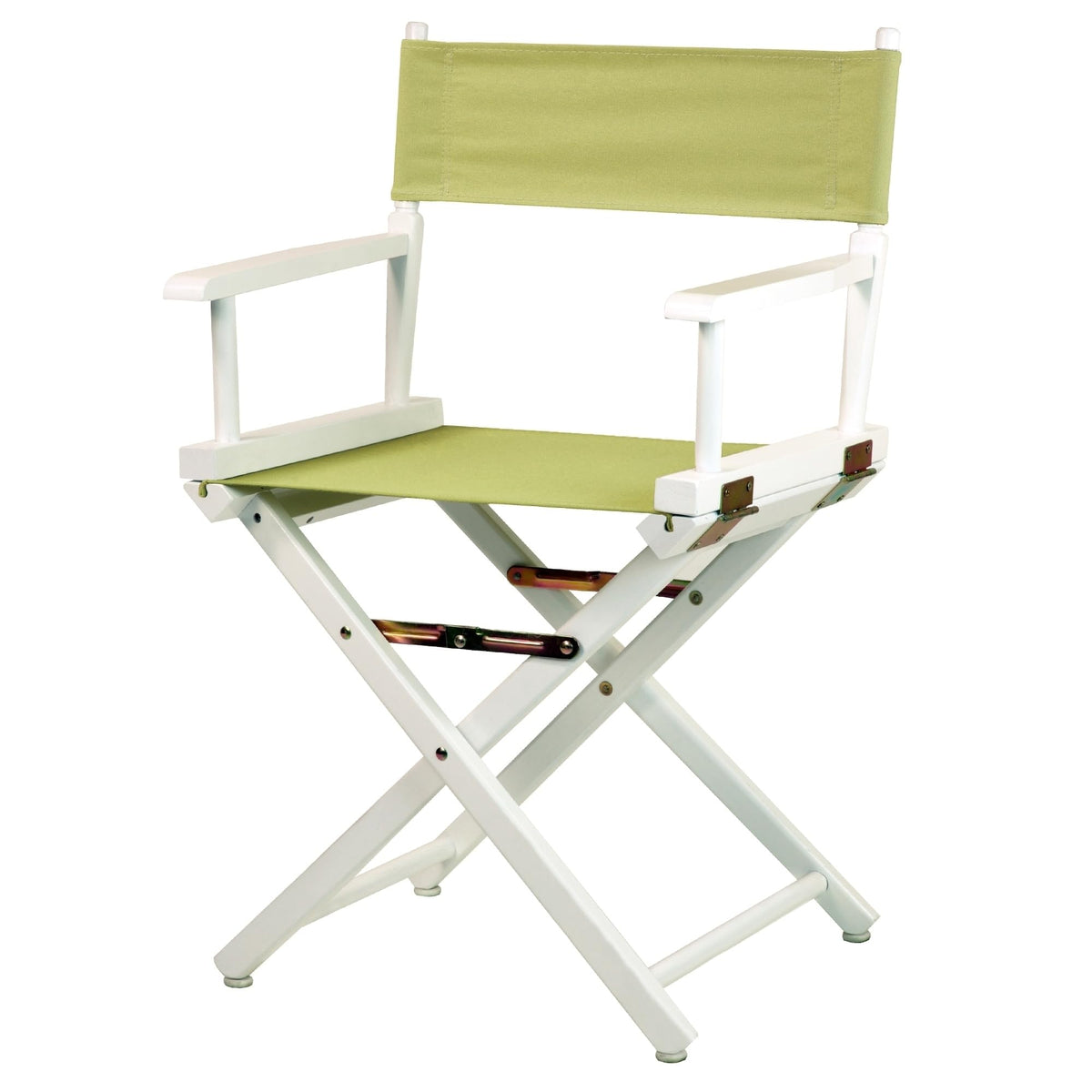 Casual Home 200-01/021-91 18&quot; White Frame-Sage Canvas Director Chair Classic Height, Whiteframe