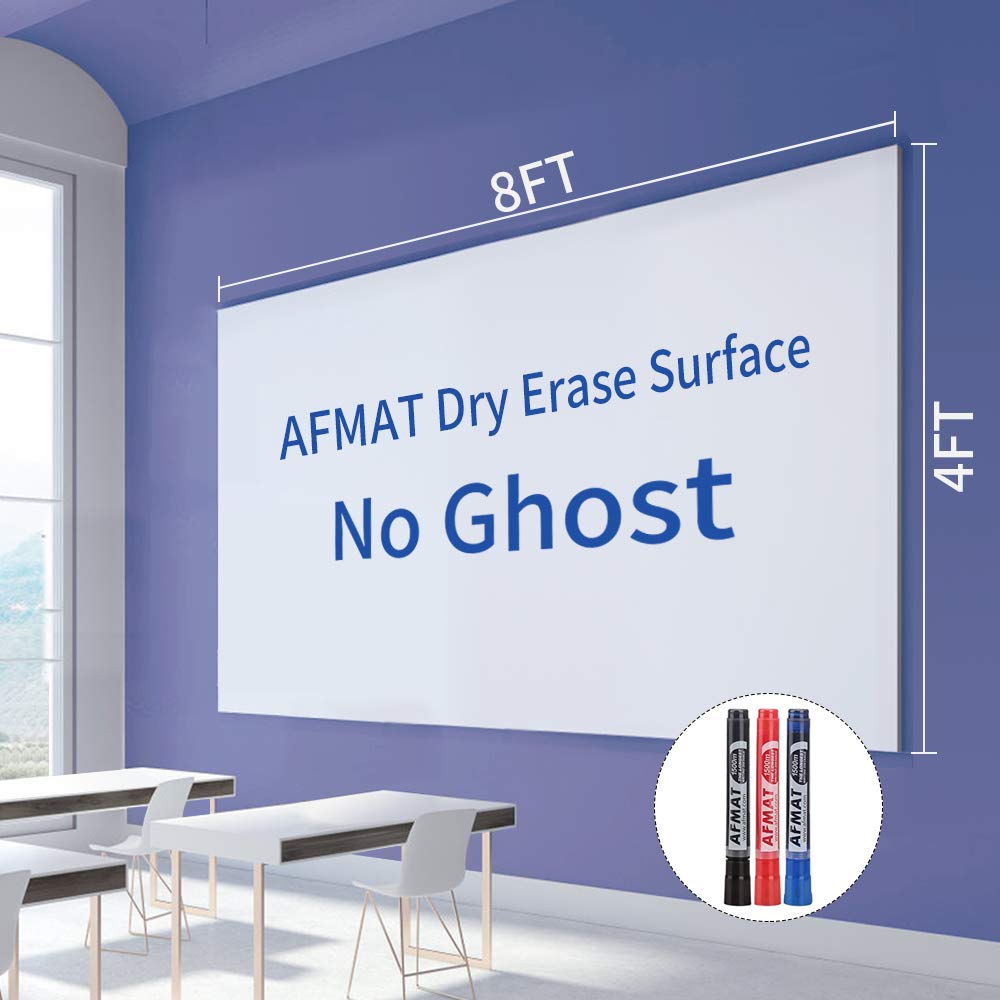 White Board Paper, 8X4 Ft Dry Erase White Board Sticker, Peel And Stick Whiteboard, Dry Erase Paper Roll With Adhesive Backing,