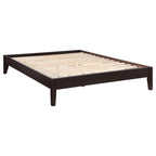 Coaster Home Furnishings Hounslow Transitional Queen Size Pine Wood Platform Bed Frame Headboard Compatible Bed Base Cappuccino 300555Q