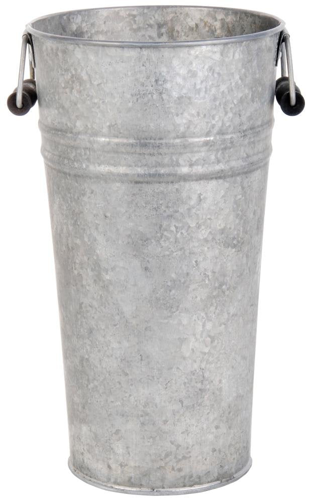 Esschert Design Fallen Fruits Oz33 Large Old Zinc Vase, Silver