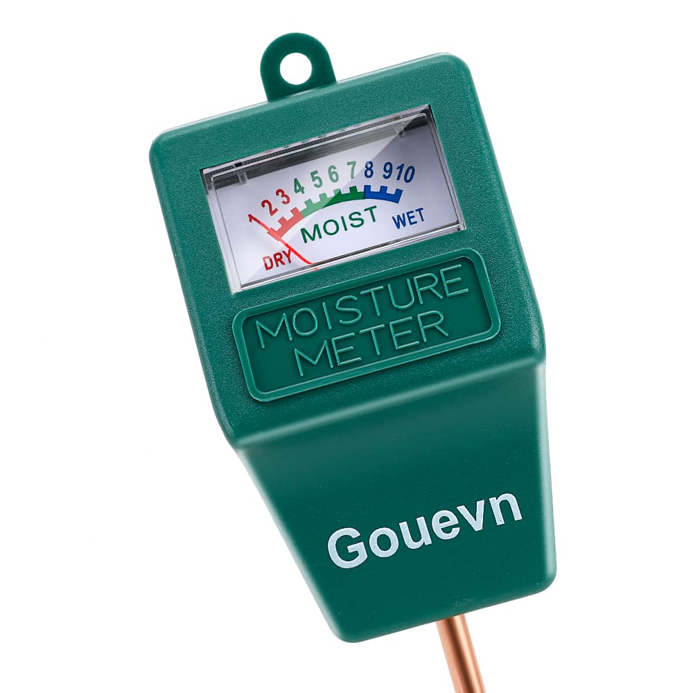 Gouevn Soil Moisture Meter, Plant Moisture Meter Indoor & Outdoor, Hygrometer Moisture Sensor Soil Test Kit Plant Water Meter Fo