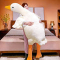 BXEBUI Giant White Goose Plush-75 Inch, Very Huge body Fat Goose Stuffed Animal, 6 Foot Duck Plush Toys Hugging Pillow Gifts for