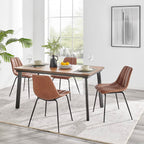 Npd Furniture And More Robert Dining Chair, Umber Brown